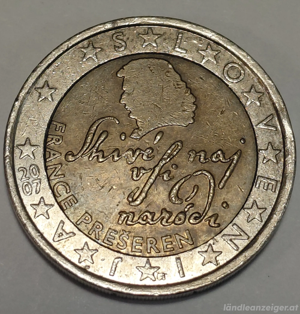 2 Euro Münze 2007 France Preseren 