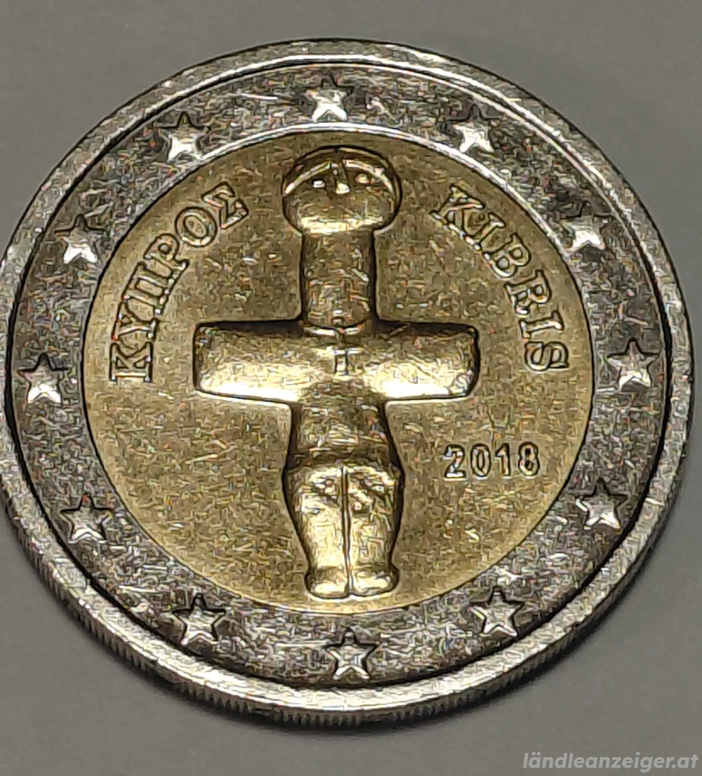 2 Euro Zypriotische Münze 2018