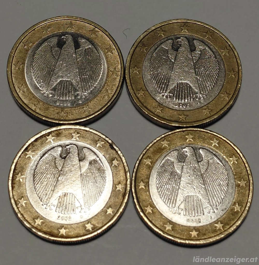 1 Euro Münze 2002 BRD mit G