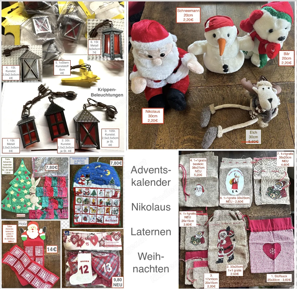 Weihnachten Adventskalender Nikolosäcke...