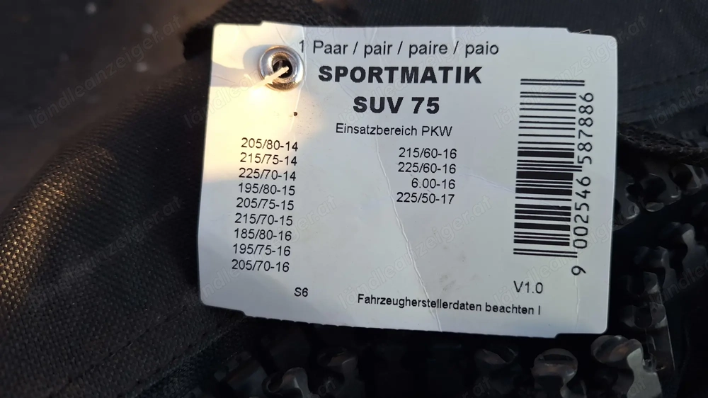 Schneeketten Pewag Sportmatik SUV 75