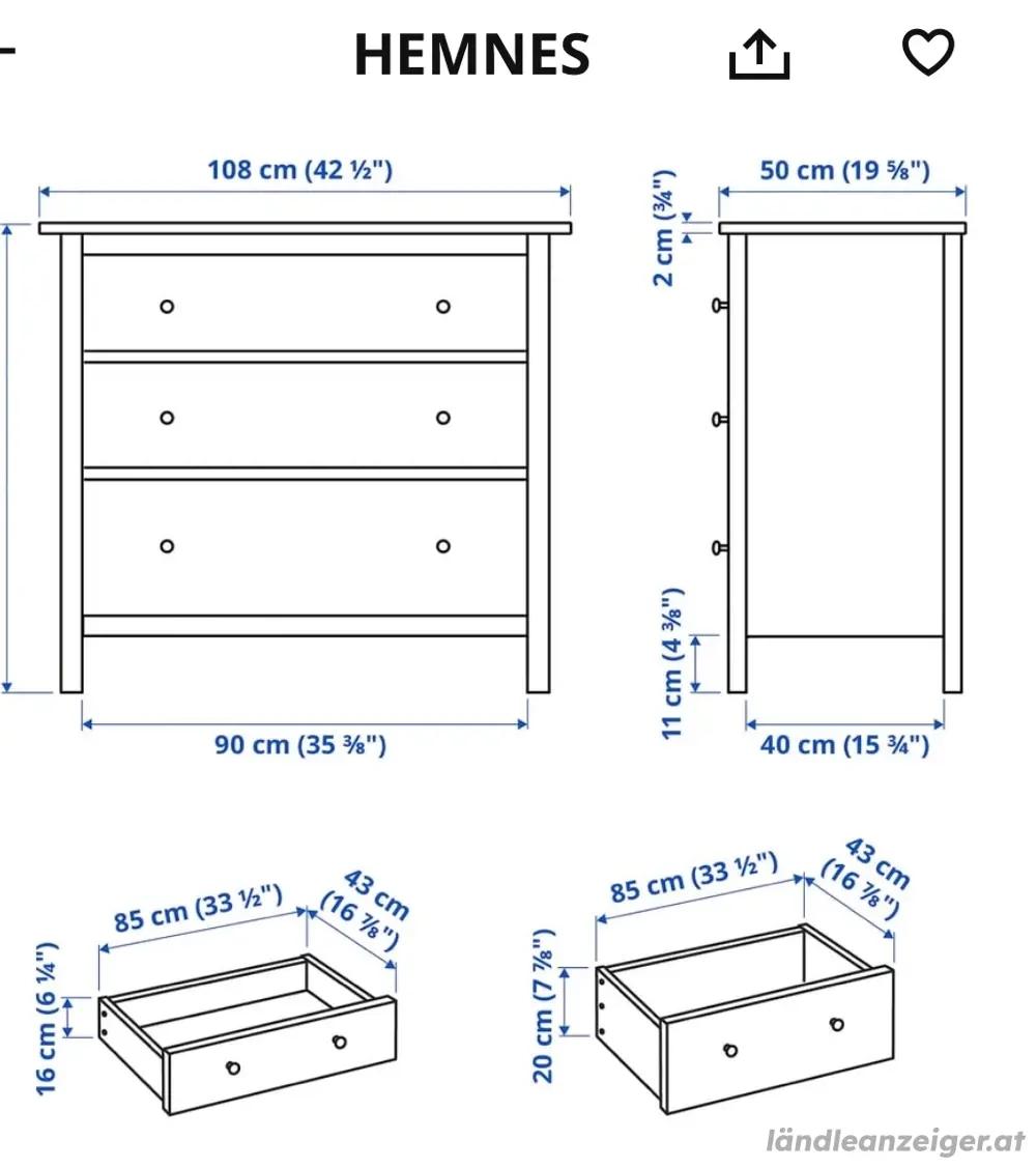 Kommode Ikea Hemnes