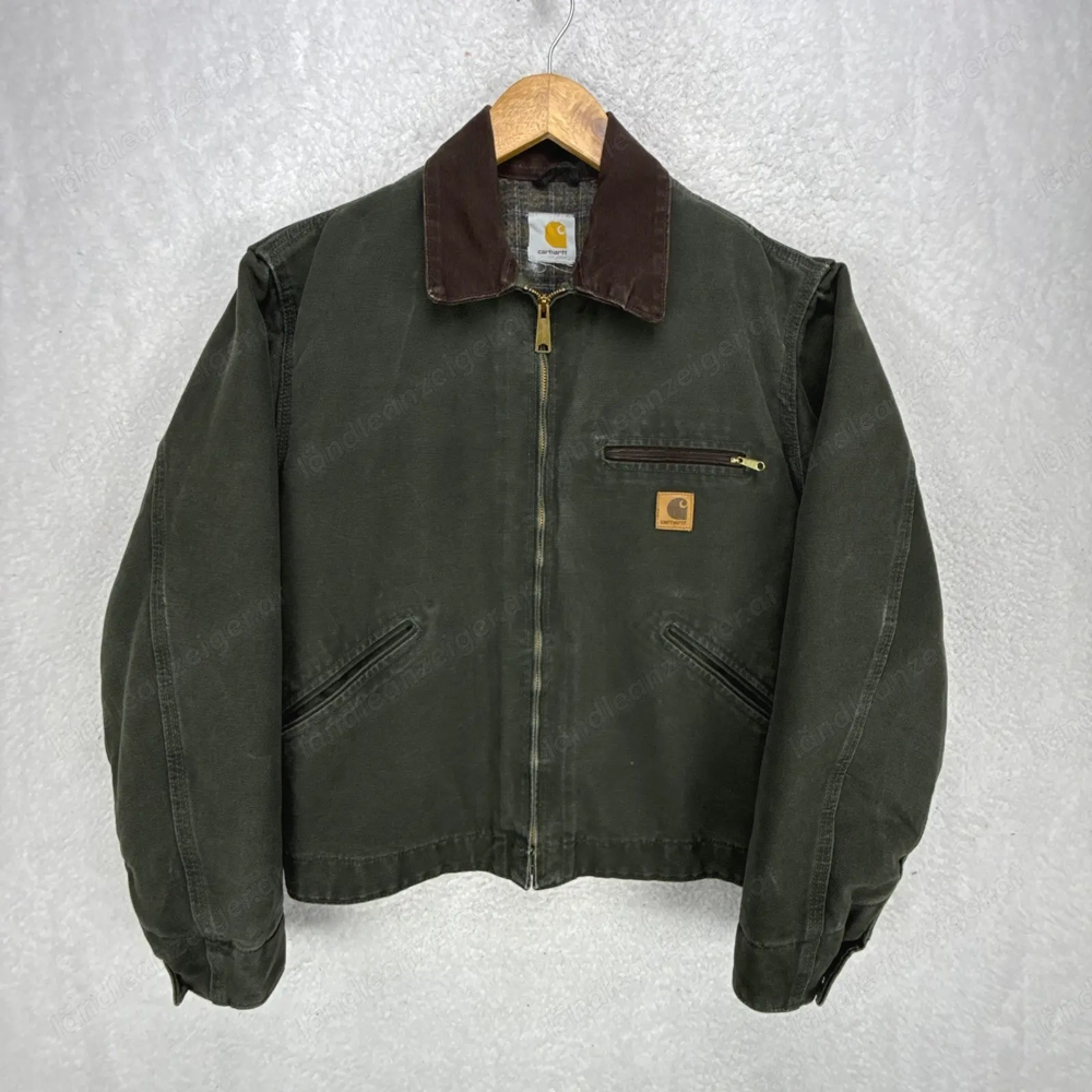 Carhartt Detroit Jacke Blanket Lined Herren Medium J97 MOS Moosgrün-