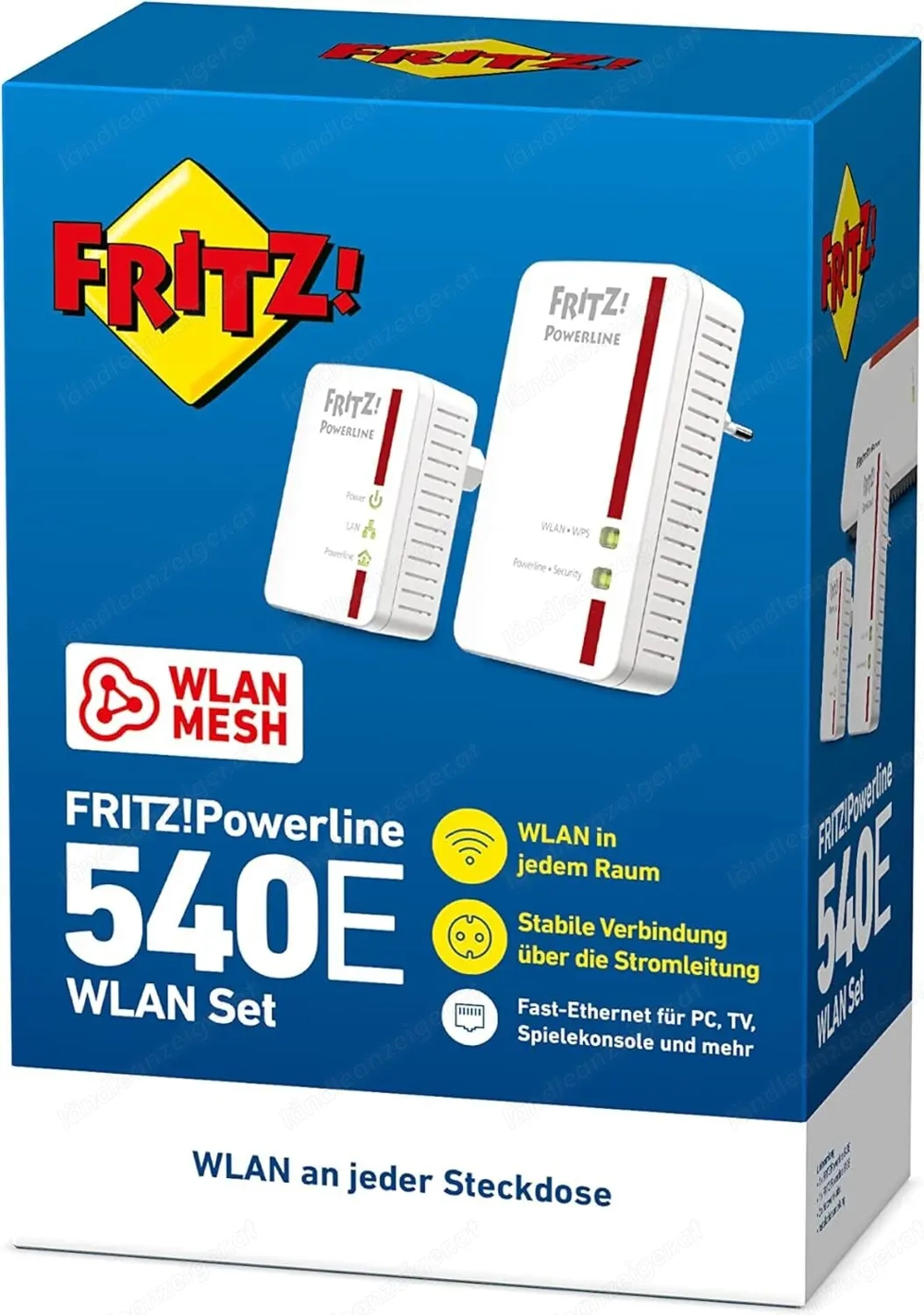 WLAN Set FRITZ!Powerline 540E WLAN MESH über Steckdose