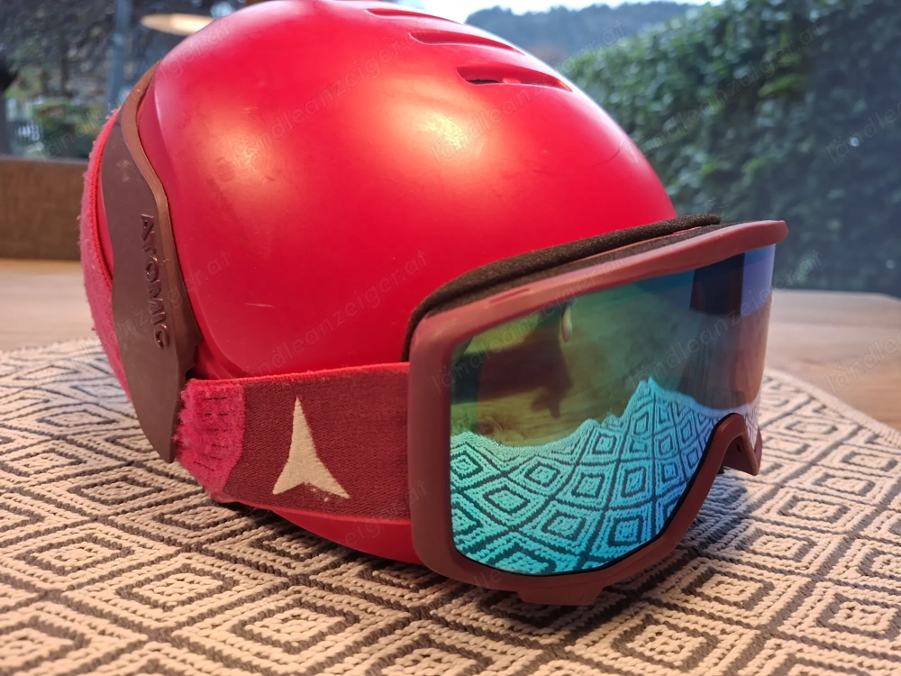 Atomic Kinder Schihelm mit Brille