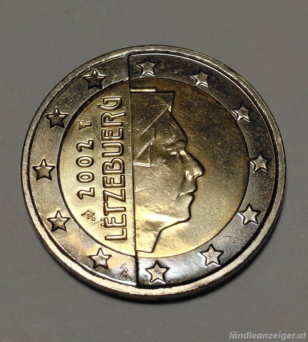2 Euro Münze 2002 Luxemburg 