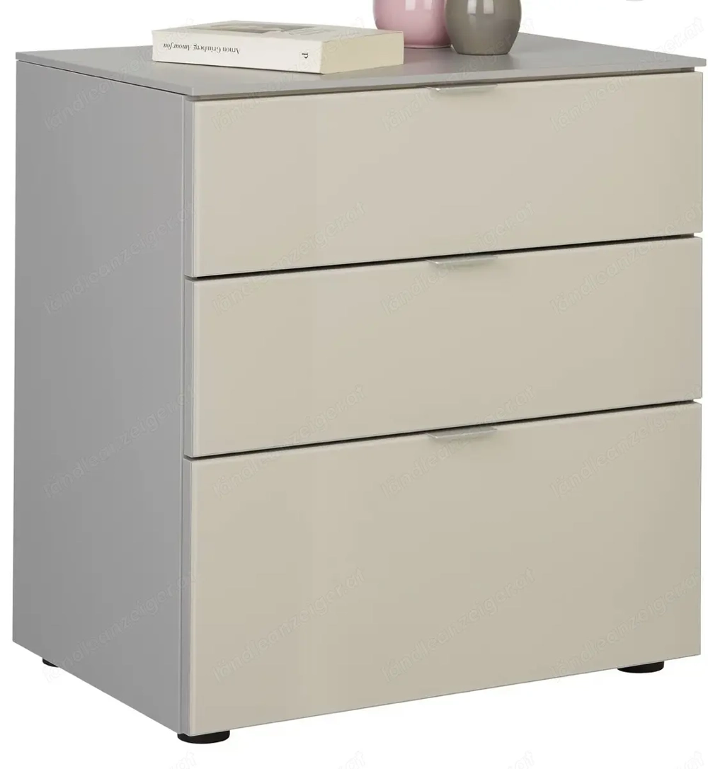 Nachtkästchen Grau Sandbeige