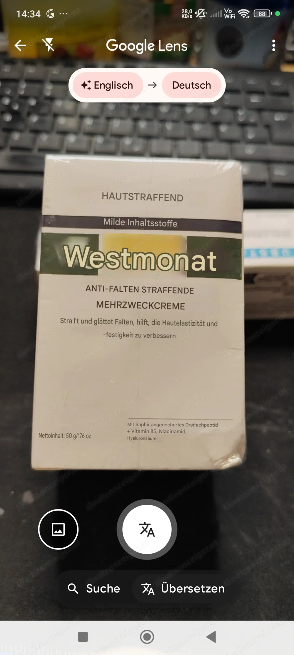 Anti-Falten Creme 