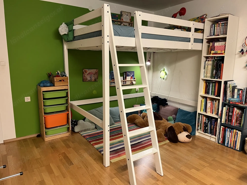 Hochbett 140cm x 200cm aus holz