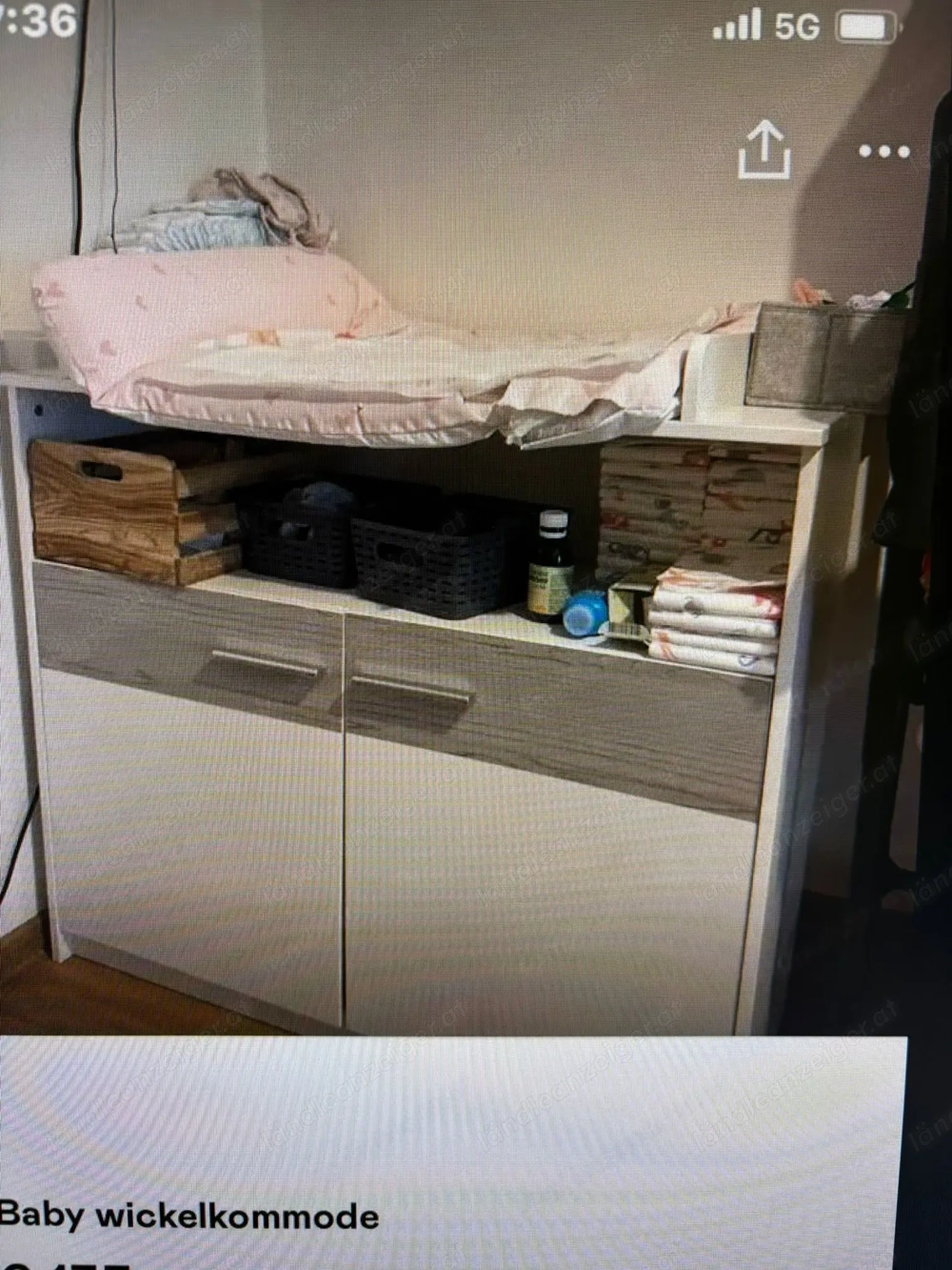Verkaufe Wickeltisch im guten Zustand