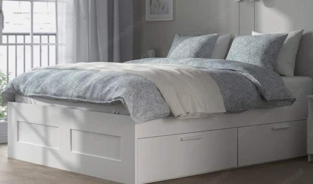 Bett 140x200 mit Matratze (Brimnes - Ikea)
