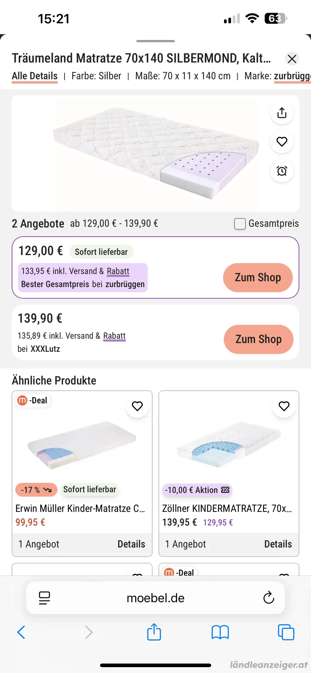 Matratze Träumeland Neu