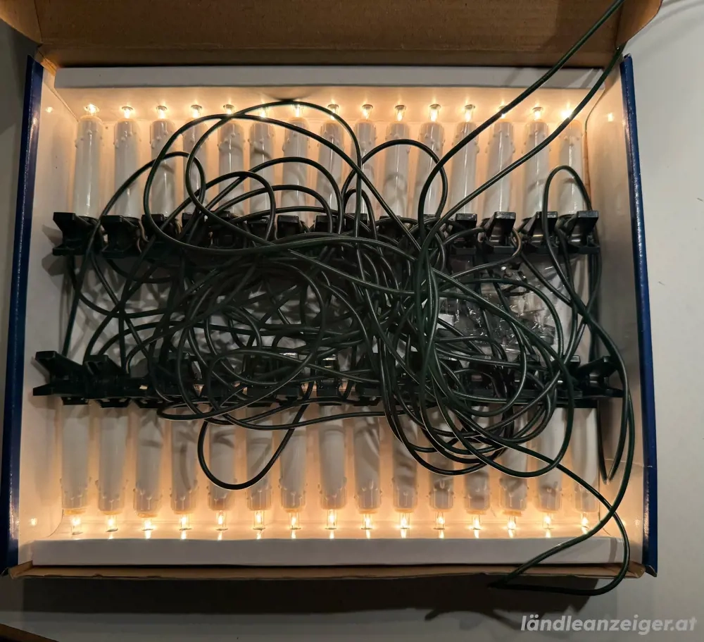 Lichterkette für Christbaum