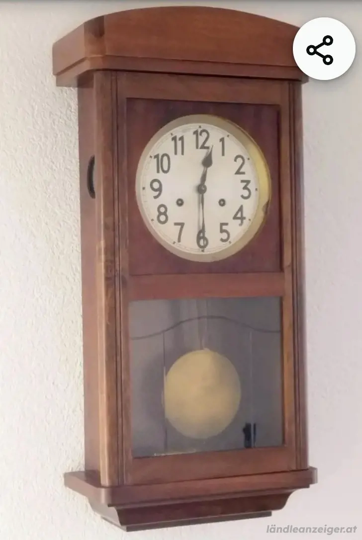 Junghans Wanduhr um 1900 BRD 