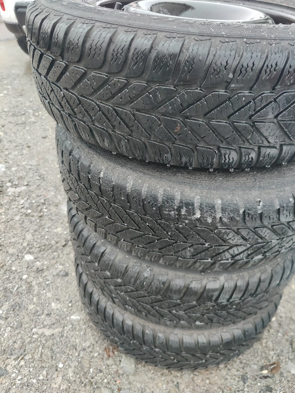 Winterreifen auf Stahlfelgen, 175 65R14 für Fiat 500