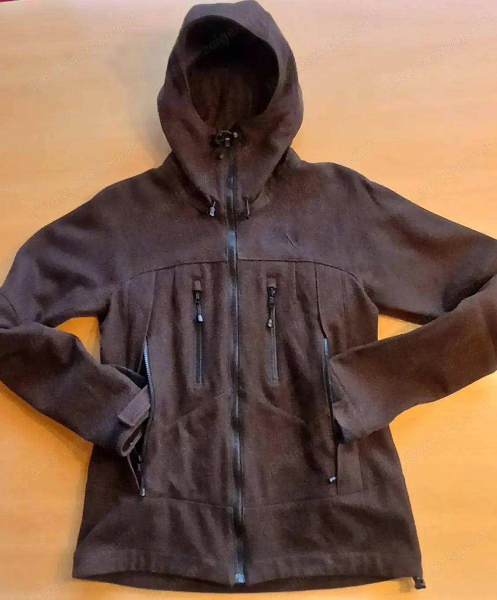 Wolljacke, Damen, Größe S, 100% Wolle, Farbe: braun