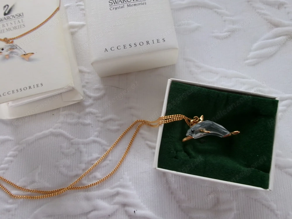 Swarovski Kette mit Delfin