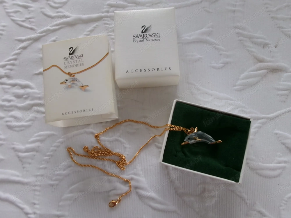 Swarovski Kette mit Delfin