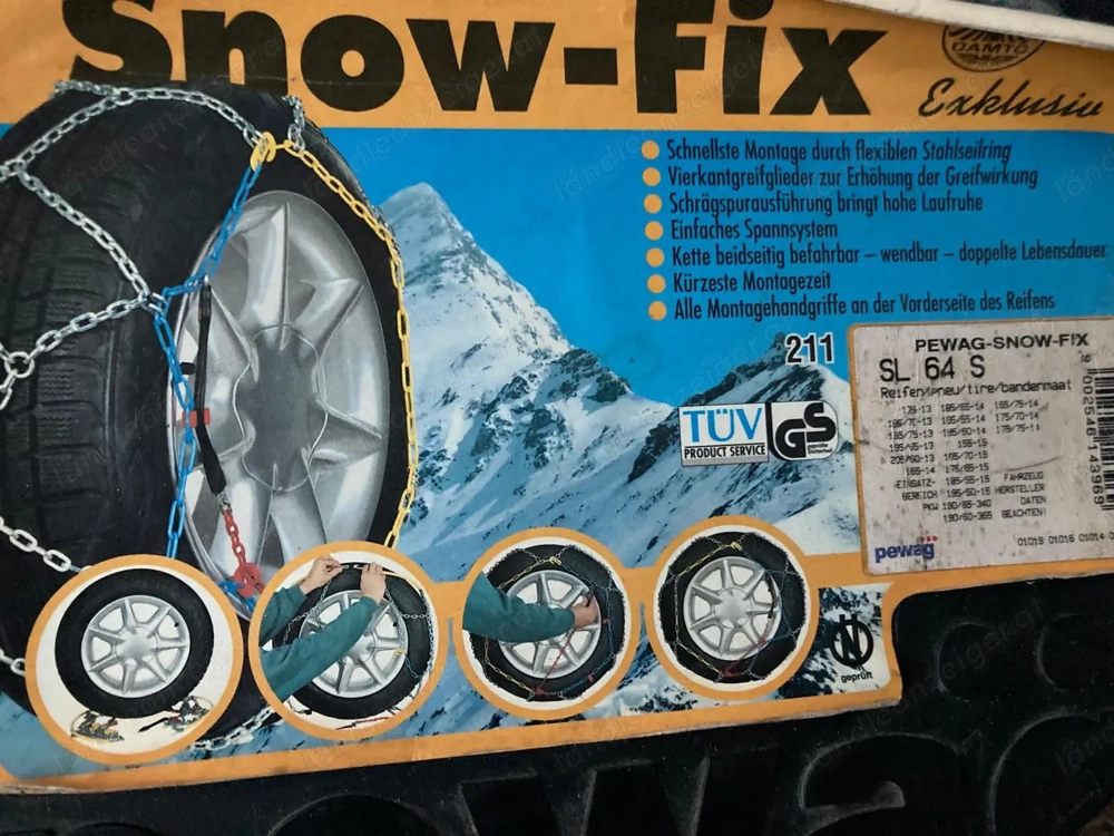 Schneeketten neuwertig