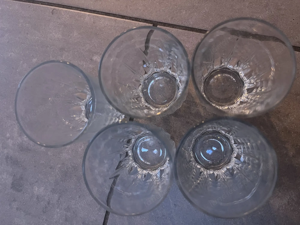 Kleine Gebrauch Gläser 5 Stück 