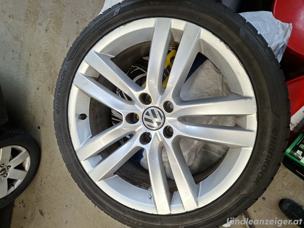 vw felge mit reifen 235.40.18 zoll