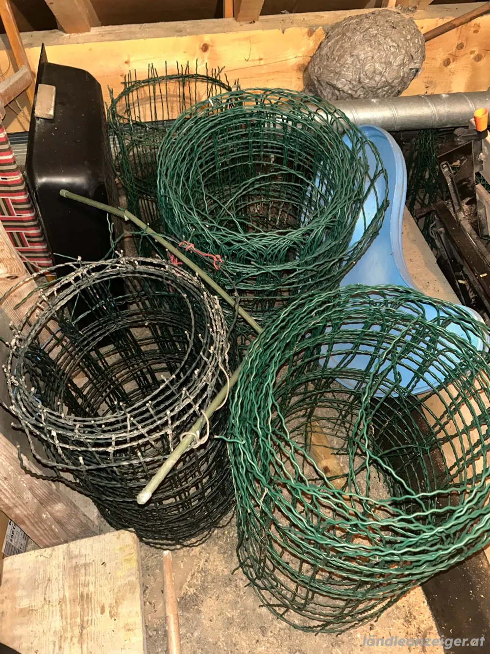 H+S Ziergitter Zaun Draht grün beschichtet Konvolut