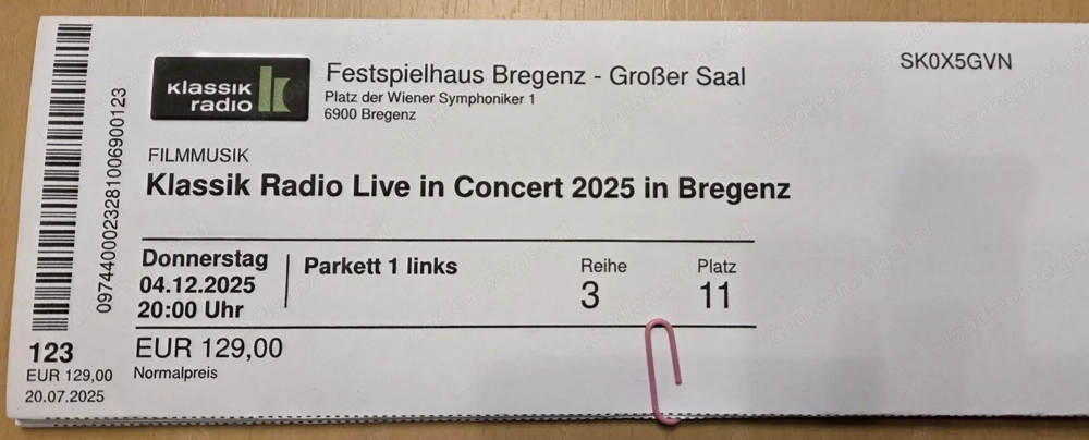 Klassik Radio Live in Concert 2025 - Die Nacht der Filmmusik