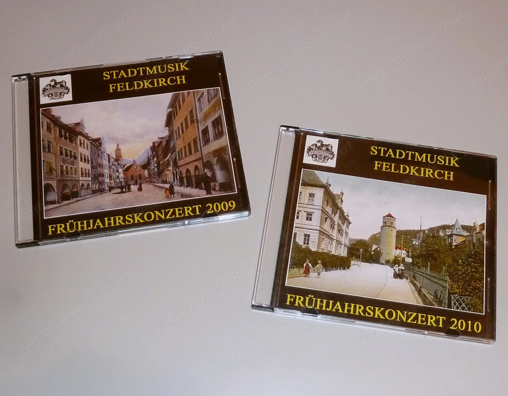 Stadtmusik Feldkirch (Peter Efferl) Frühjahrskonzerte 2009 + 2010 auf CD