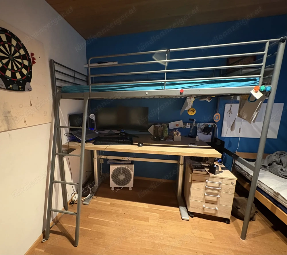 IKEA Hochbett aus Metall gebraucht 