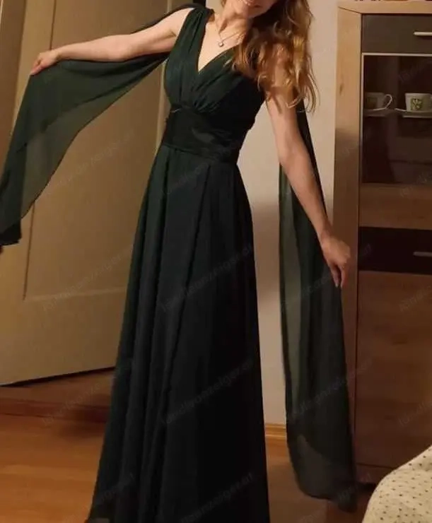 Ballkleid XS dunkelgrün 