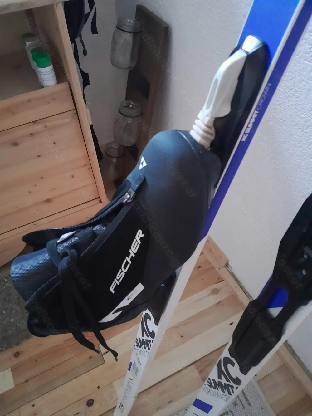 Langlauski mit Schuhen zu verkaufen 