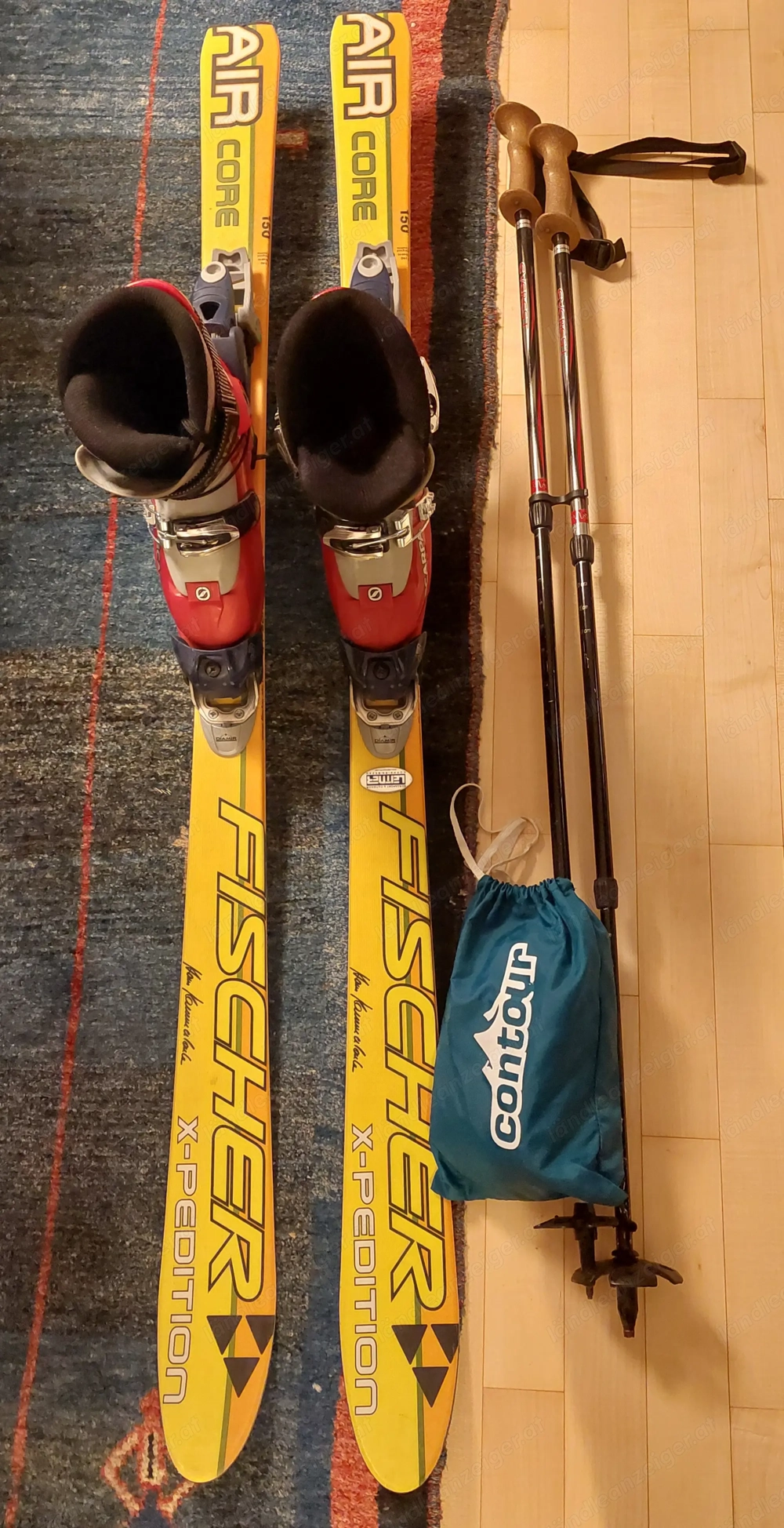 Damen Tourenset mit Scarpa Tourenskischuhen Größe 37