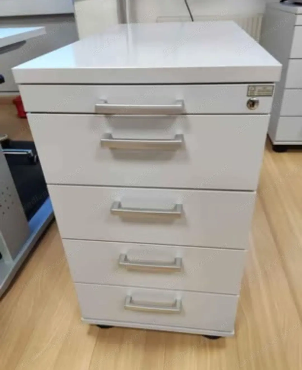 Bürokästchen mit Schubladen zum Absperren