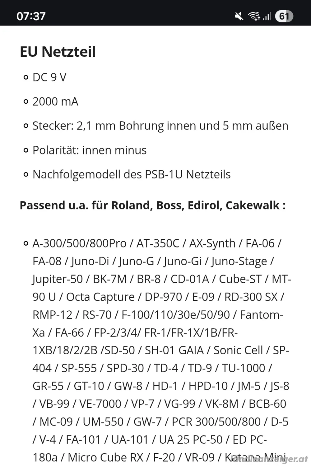 Neues Netzteil  günstig abzugeben 