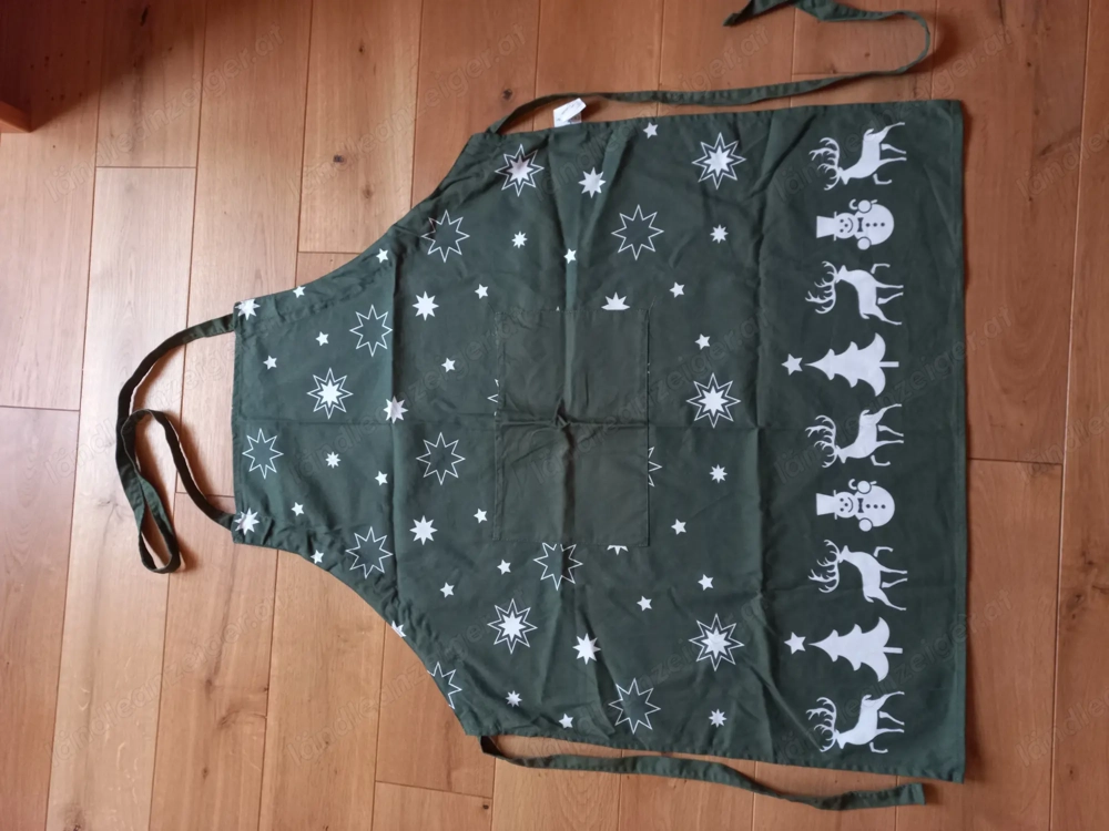 Schürze mit Weiihnachtsmotiv