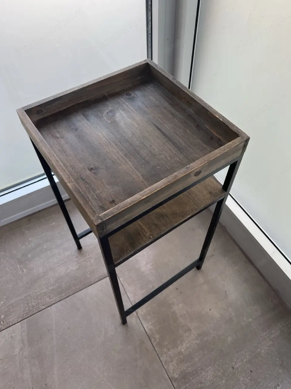 Beistell-Tisch Metall Holz