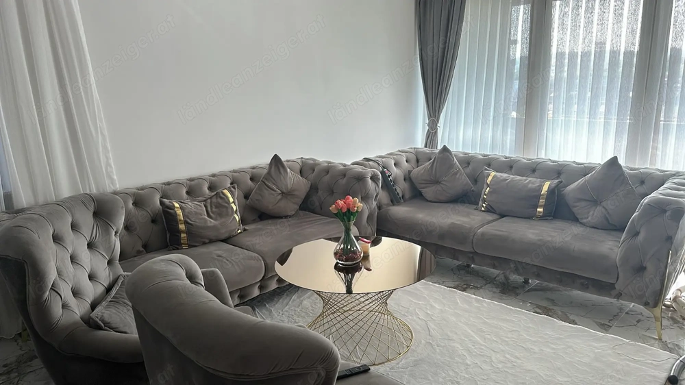 Luxus Wohnzimmermöbel mit Esstisch