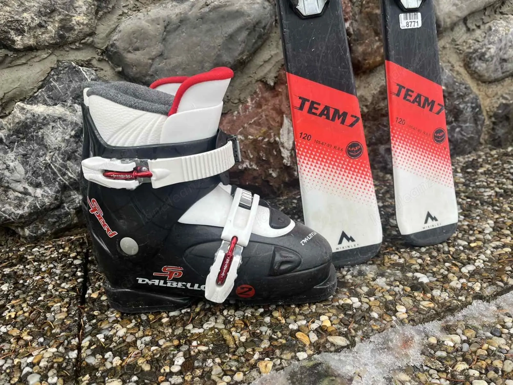 Ski McKinley 120 cm + Skischuhe Dalbello (33-34).50Euro