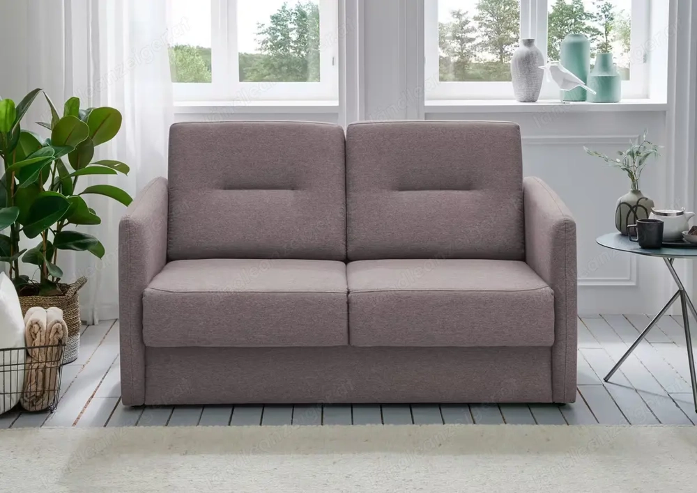 SCHLAFSOFA in Mikrofaser Rosa, Neuwertig