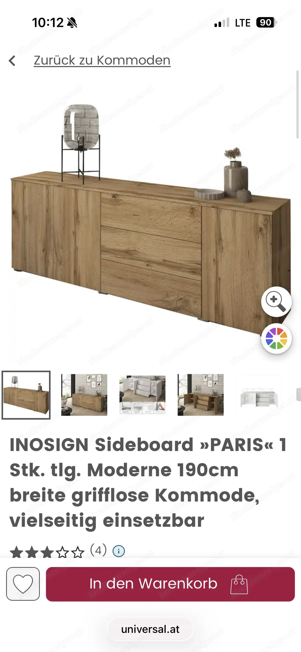 Sideboard 190cm