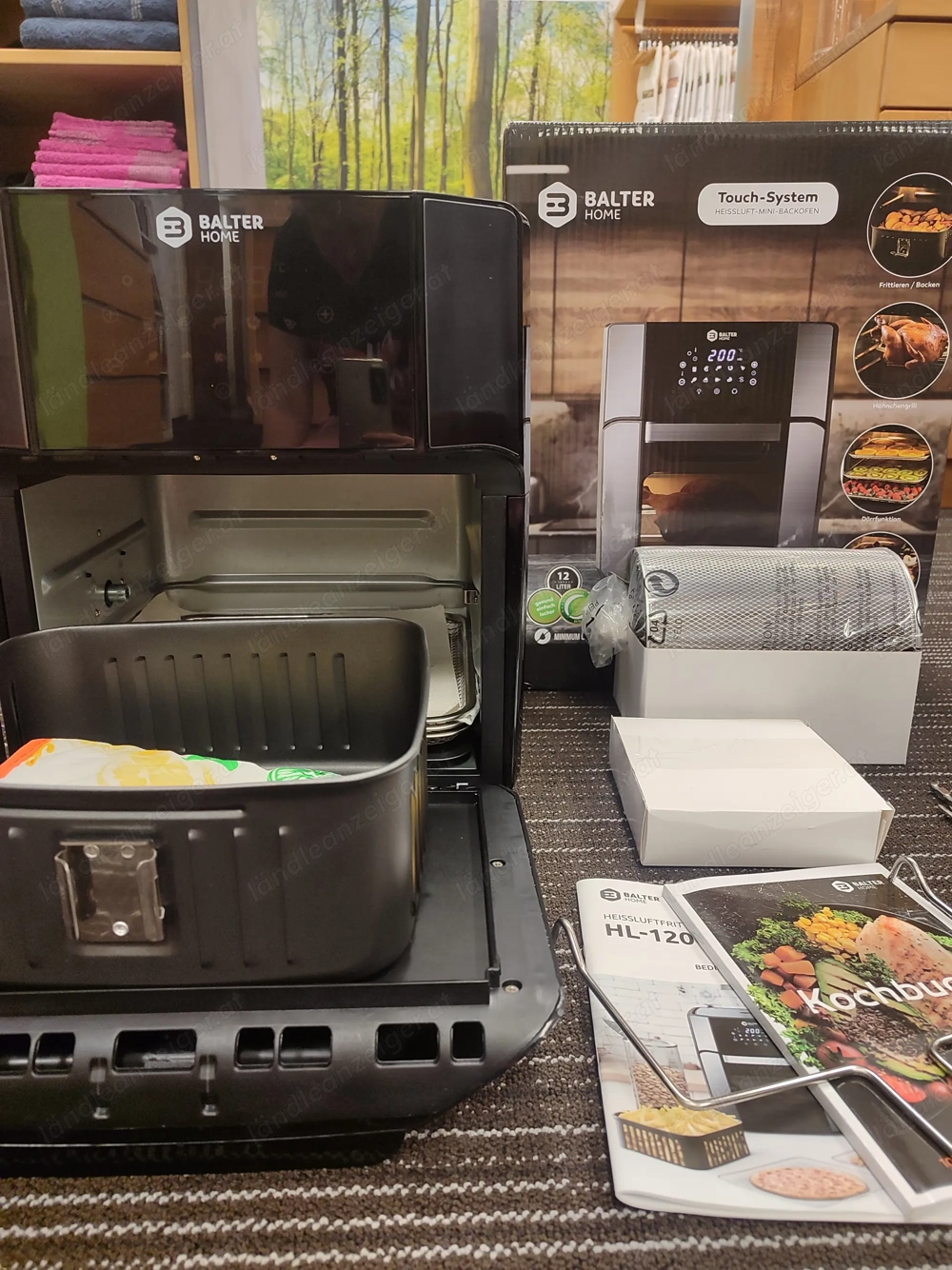 Heißluft Fritteuse und Mini Backofen Balter 