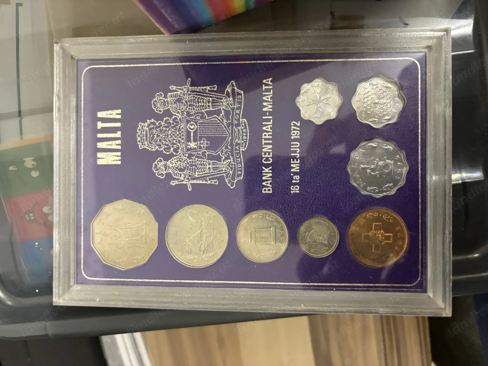 EURO Münzset MALTA 1972