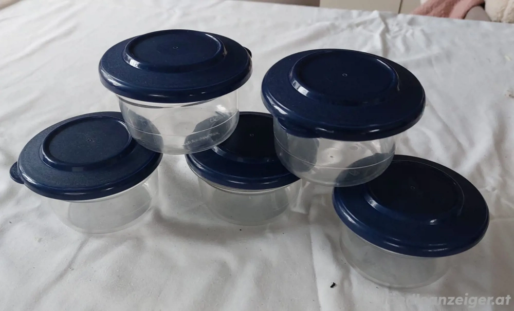 5 kleine Tupperbehälter