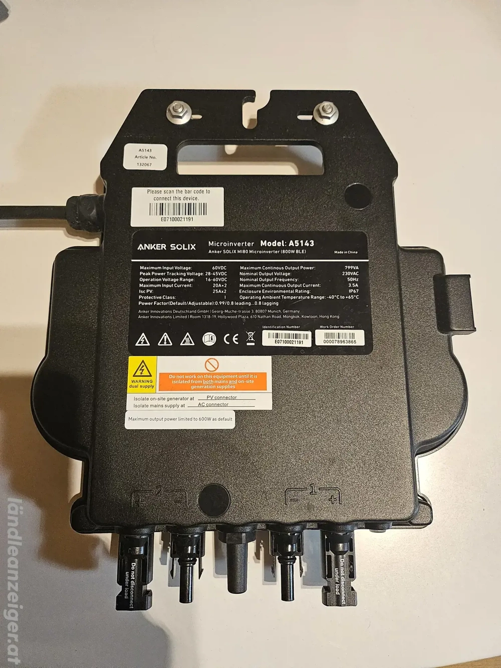 Balkonkraftwerk Microinverter