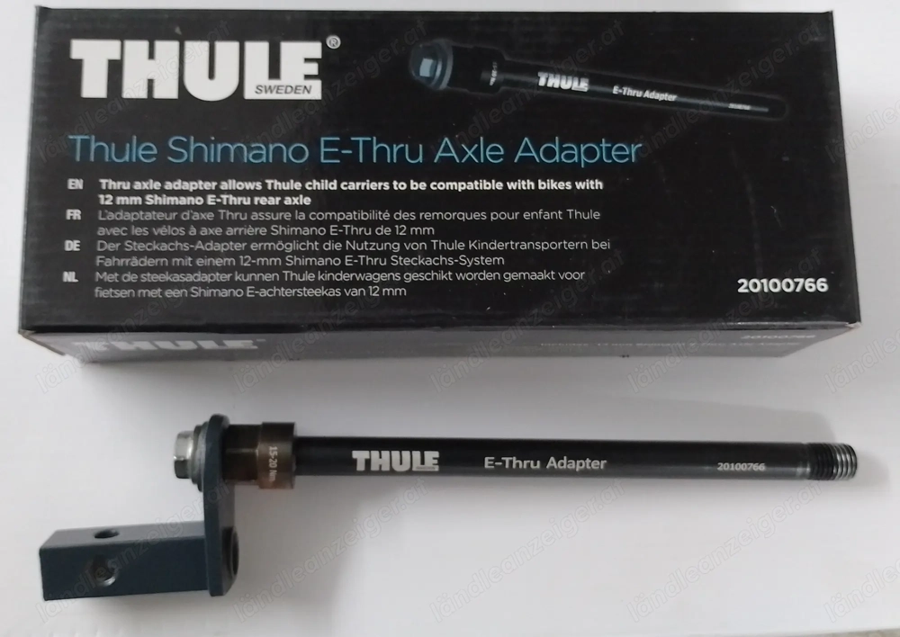Thule Shimano Steckachs-Adapter 12mm, zusätzlich mit "Croozer Universalkupplung Vierkant"