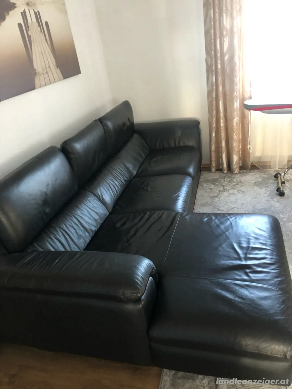 Ecksofa echt leder zuverkaufen