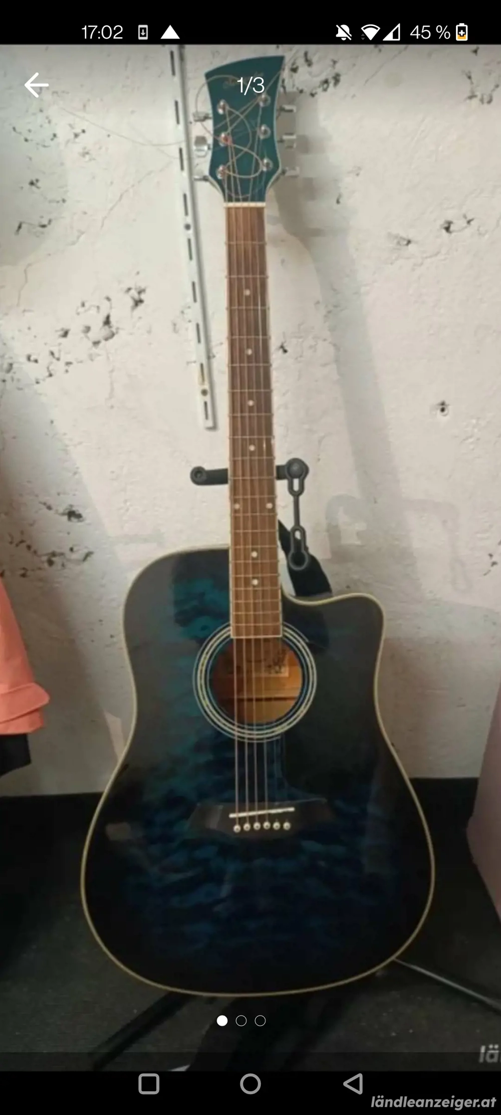 Westerngitarre mit Tonabnehmer