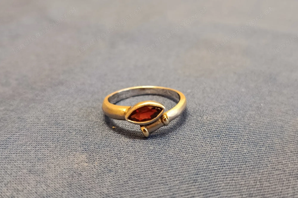 Echt Silber Ring & Granat