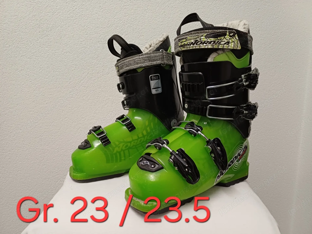 Verkaufe Kinderskischuhe Größe 23   23.5