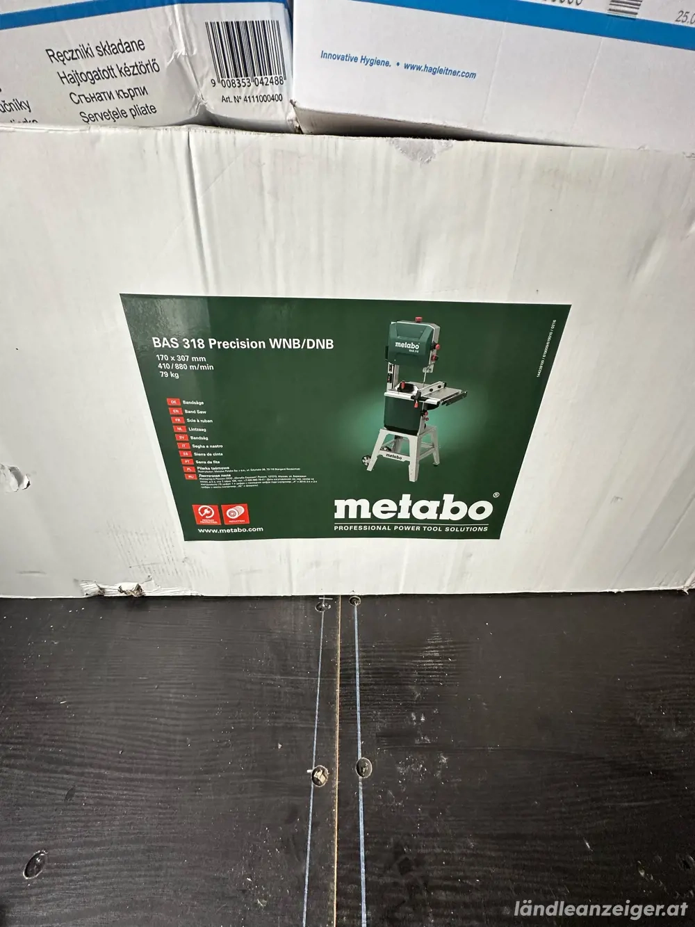 Bandsäge Makita mit Gestell